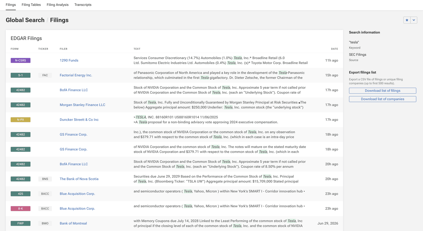 Search Filing Example Image