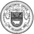 A seal of the office of the secretary of the county

Description automatically generated