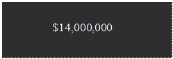 Text Box: $14,000,000
