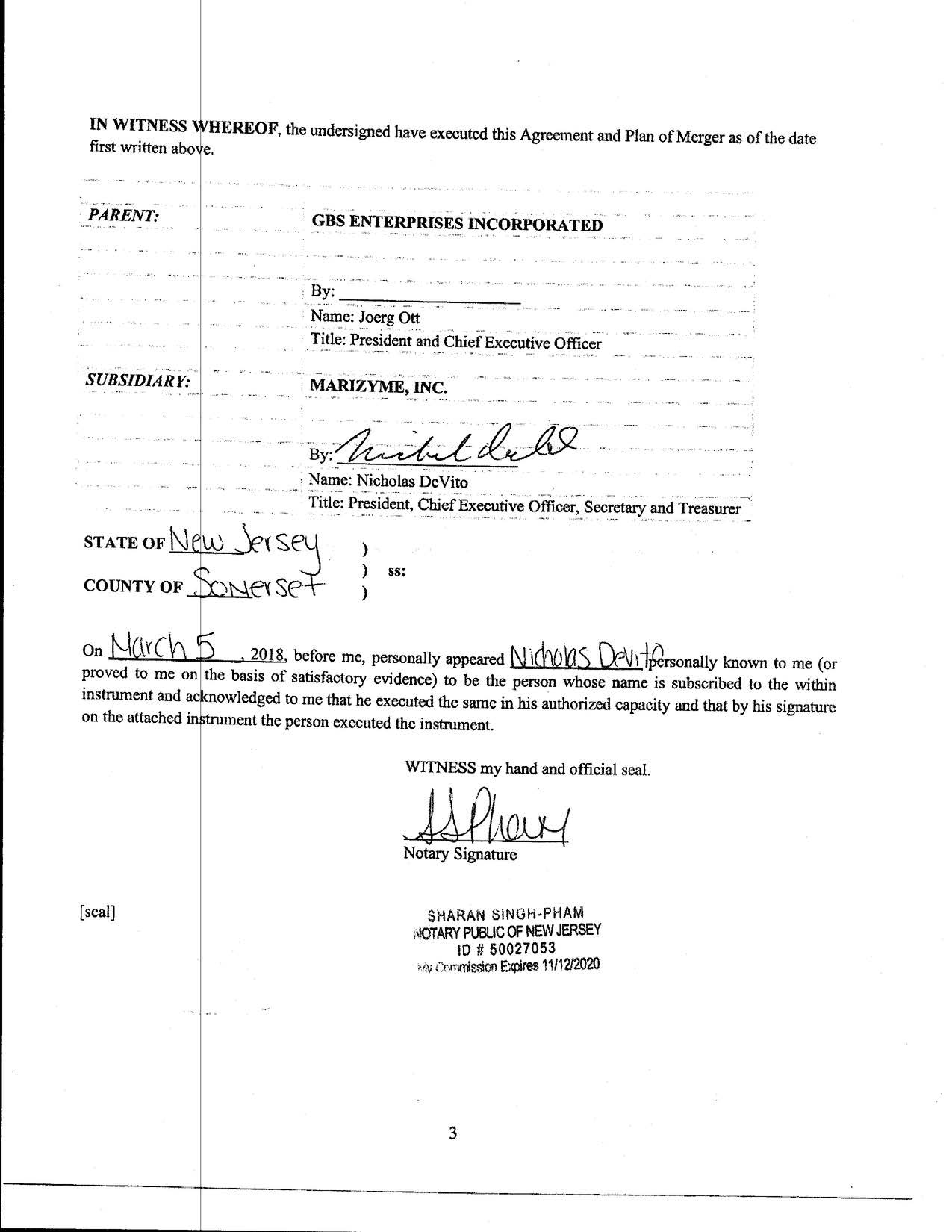 Exhibit 3.1.5 FILE STAMPED GBSX Marizyme NV Articles of Merger (3-21-18)_Page_10.jpg