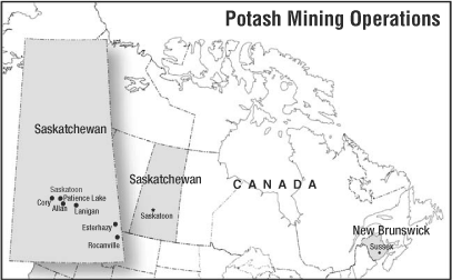 (POTASH CANADIAN MINING OPERATIONS)