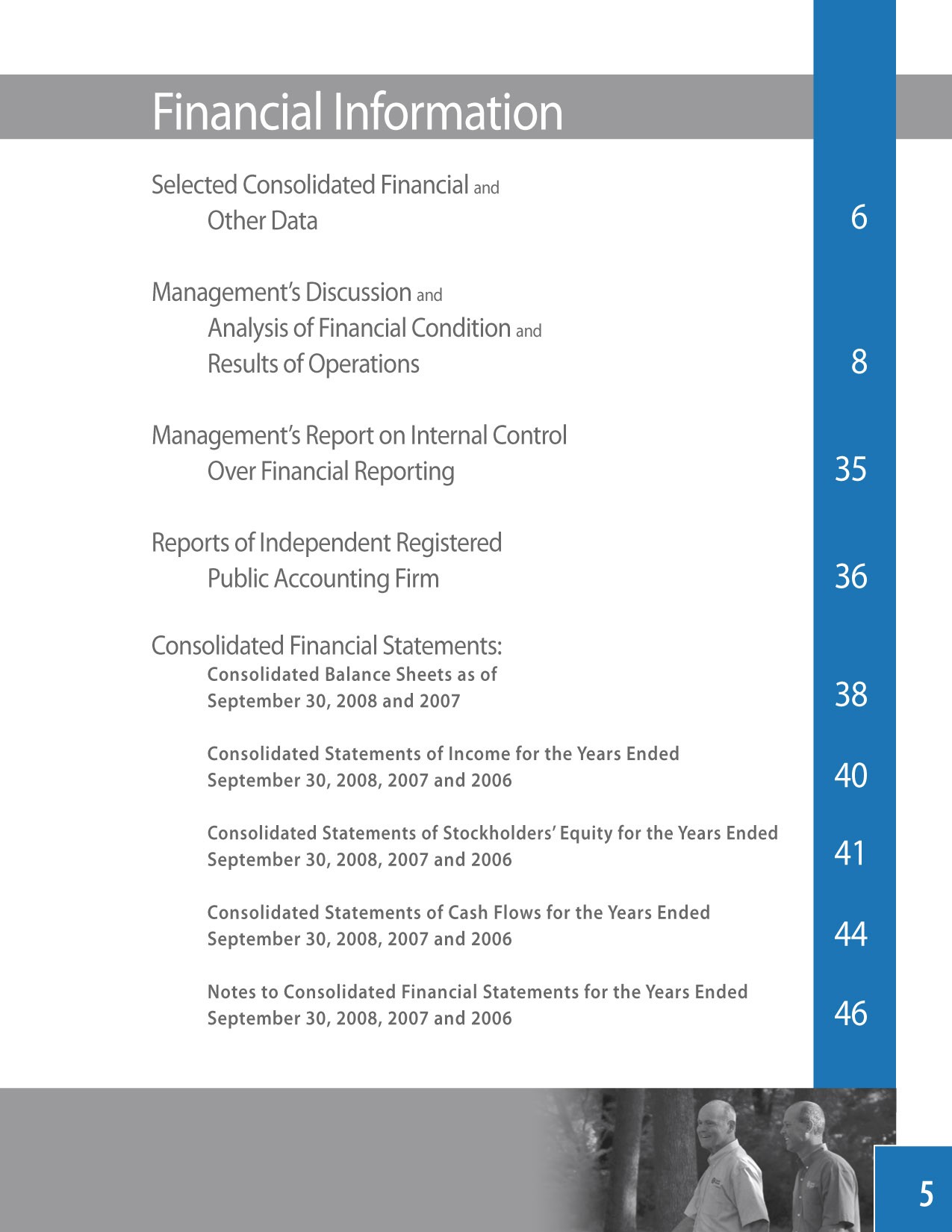 CFFN Annual Report Financial info