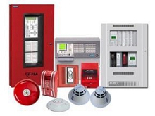 A group of fire alarm systems Description automatically generated