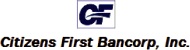 (CITIZENS FIRST BANCORP, INC. LOGO)