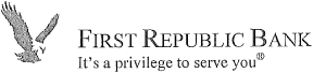 (FIRST REPUBLIC BANK LOGO)