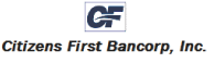 (CITIZENS FIRST BANCORP LOGO)