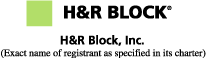 (H & R BLOCK LOGO)