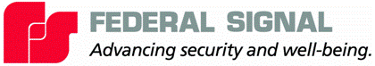 (FEDERAL SIGNAL CORPORATION LOGO)