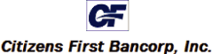 (CITIZENS FIRST BANCORP, INC. LOGO)