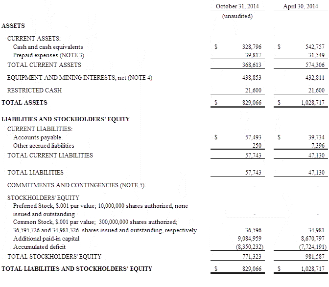 [stargold10q20141031filing002.gif]