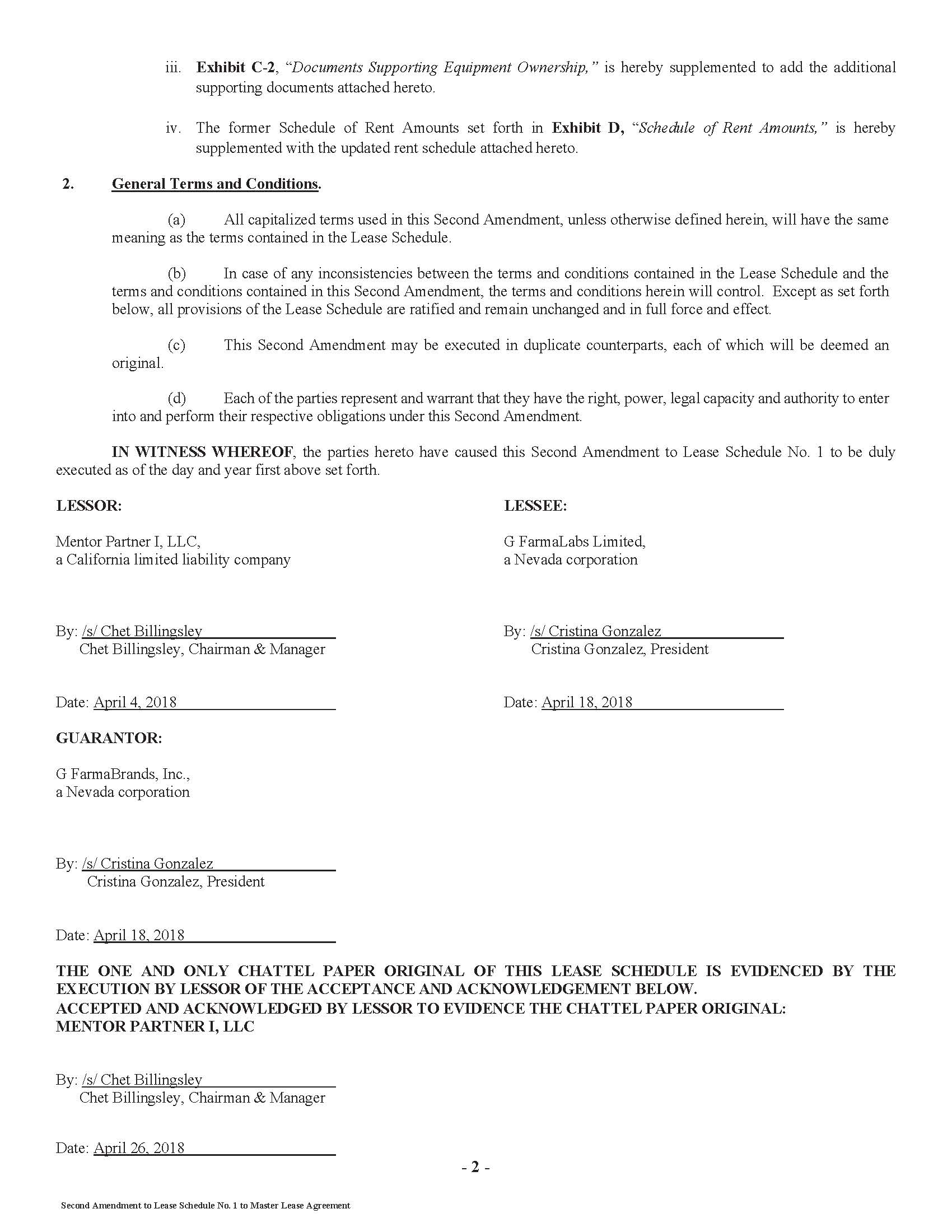 10.3 G Farma Second Amendment to Lease Schedule - Exhibit-encryption removed_Page_2.jpg