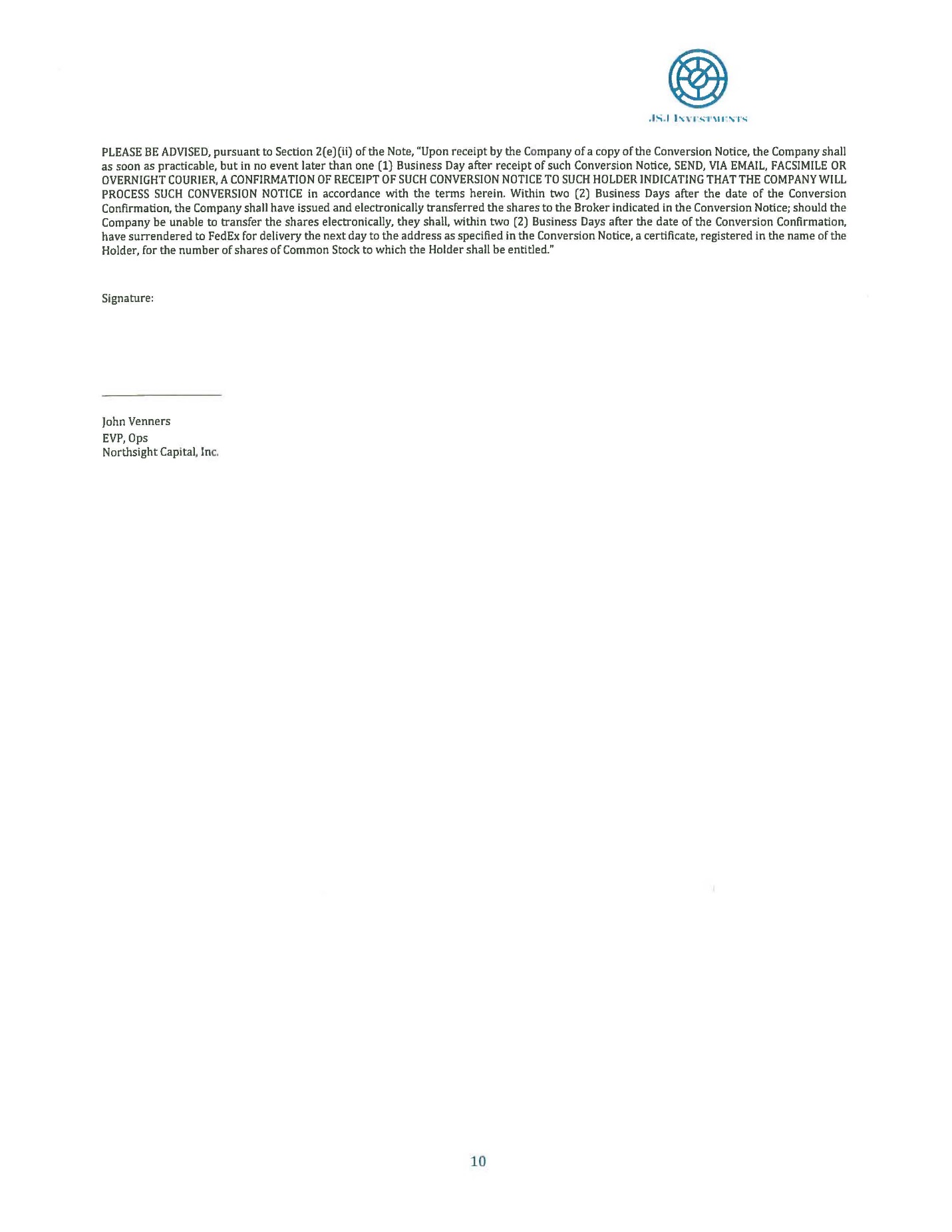 Exhibit 10.5 Northsight - Converetible Note $75K JSJ Partners Execution Copy 09-19-18_Page_10.jpg