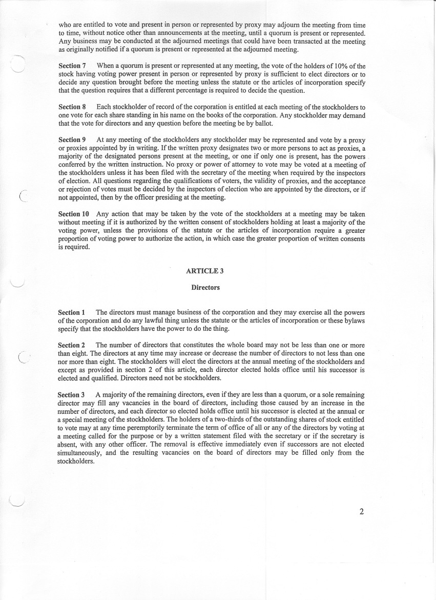 ByLaws Page 2