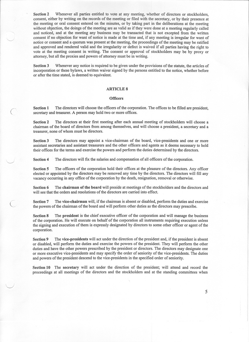 ByLaws Page 5