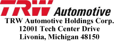 (TRW AUTOMOTIVE LOGO)