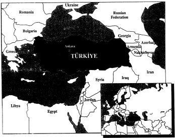 (MAP OF TURKIYE)