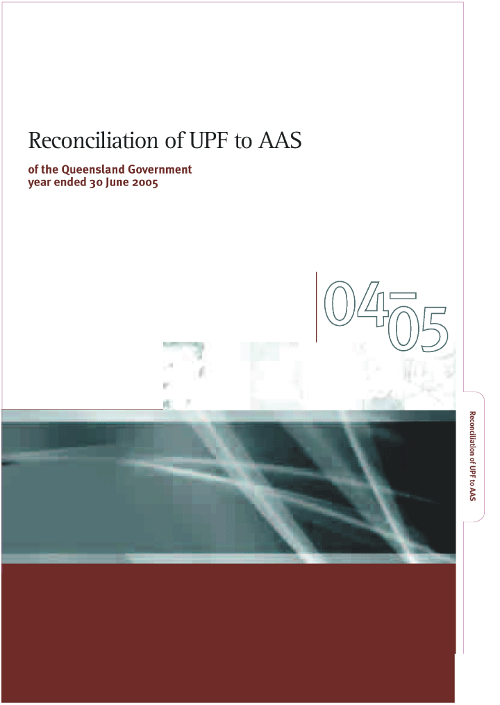 (RECONCILIATION OF UPF TO AAS)