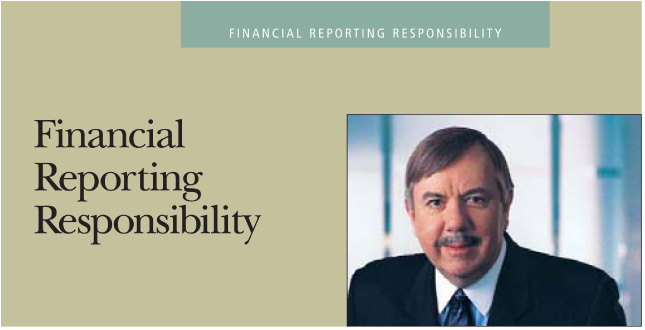 (FINANCIAL REPORTING RESPONSIBILITY GRAPHIC)