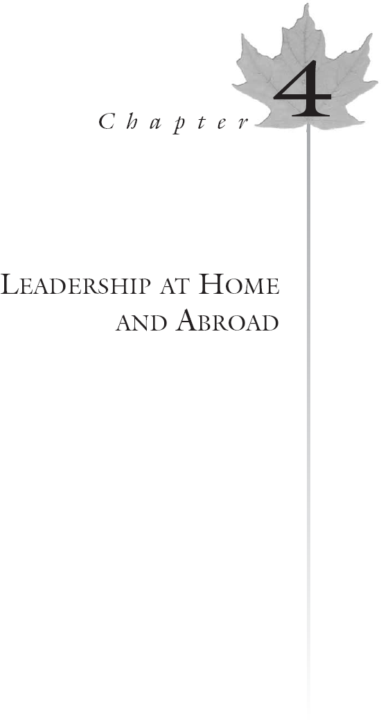 (LEADERSHIP AT HOME AND ABROAD)