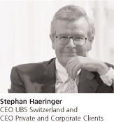 Stephan Haeringer CEO UBS Switzerland and CEO Private and Corporate Clients