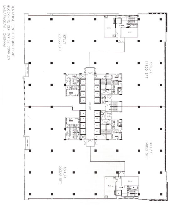 (TENTATIVE TENTH FLOOR PLAN)