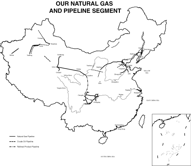 (OUT NATURAL GAS AND PIPELINE SEGMENT MAP)