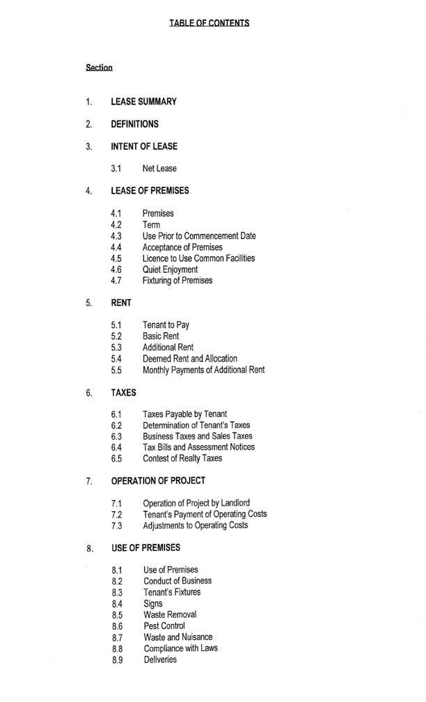 Page 2 of Lease Agreement