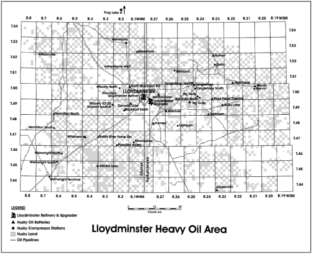 (LLOYDMINSTER AREA MAP)