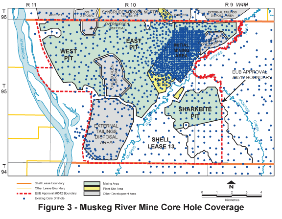 (CORE HOLE COVERAGE MAP)