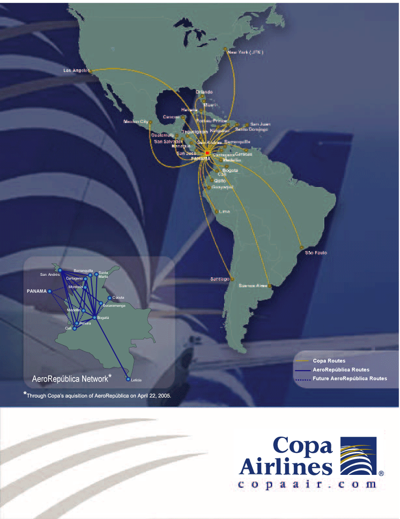 (COPA ROUTES MAP)