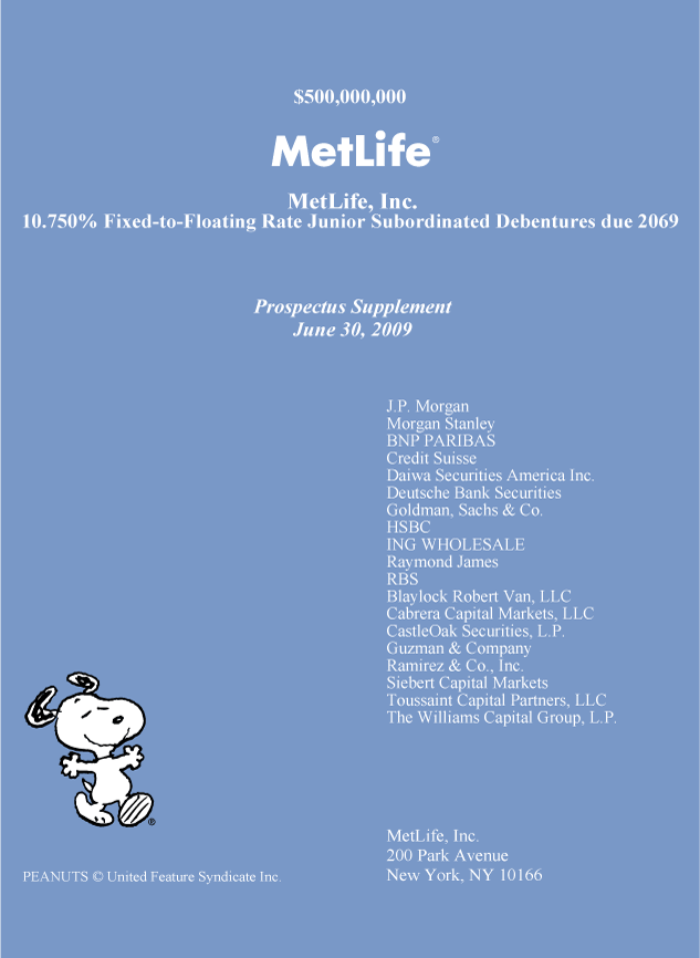 (MetLife Back Cover)