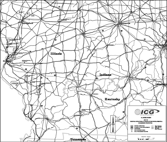 MAP OF ILLINOIS BASIN