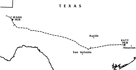 (MAP OF OASIS PIPELINE)
