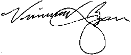 Vincent E Bryan Jr. signature