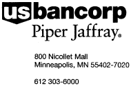 (US BANCORP PIPER JFAFFRAY LOGO)