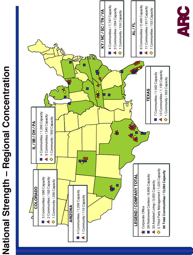 (NATIONAL STRENGTH - REGIONAL CONCENTRATION MAP)