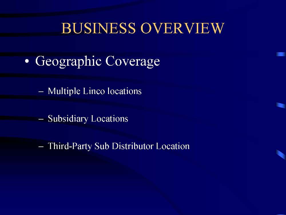 Linco Measurement Overview 2009