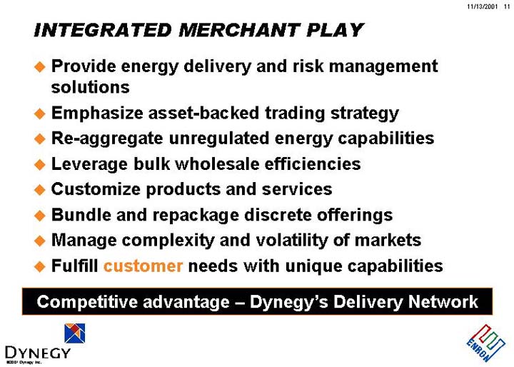 (INTEGRATED MERCHANT PLAY)