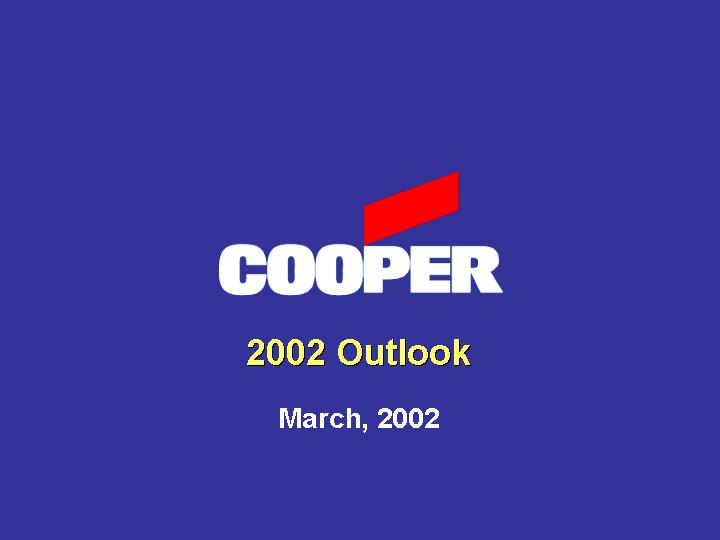 (COOPER INDUSTRIES, INC. BACK COVER)