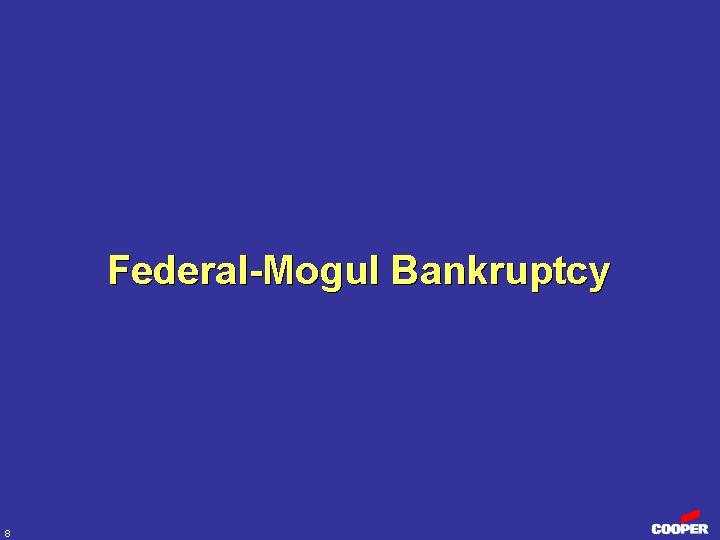 (FEDERAL-MOGUL BANKRUPTCY)