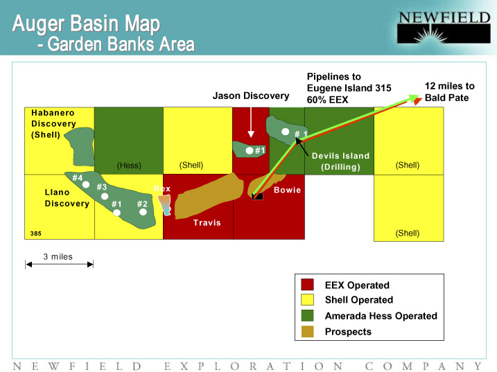 (AUGER BASIN MAP - GARDEN BANKS AREA)