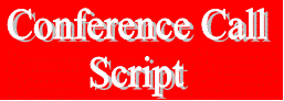 (Conference Call Script Logo)