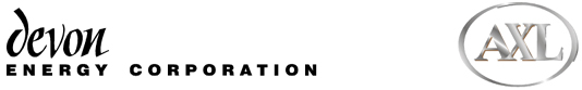 (DEVON ENERGY COPRPORATION LOGO)