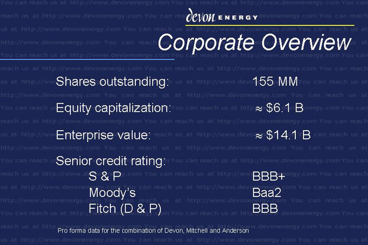 (CORPORATE OVERVIEW, SHARES OUTSTANDING)