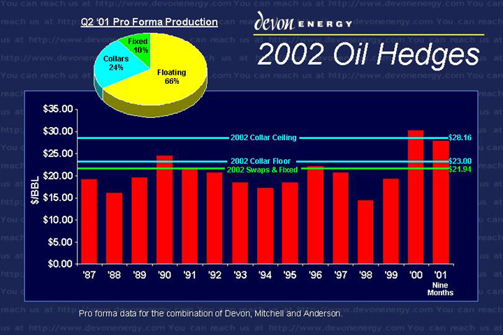 (2002 OIL HEDGES)