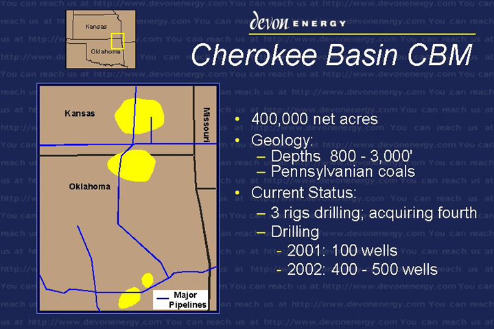 (CHEROKEE BASIN CBM)