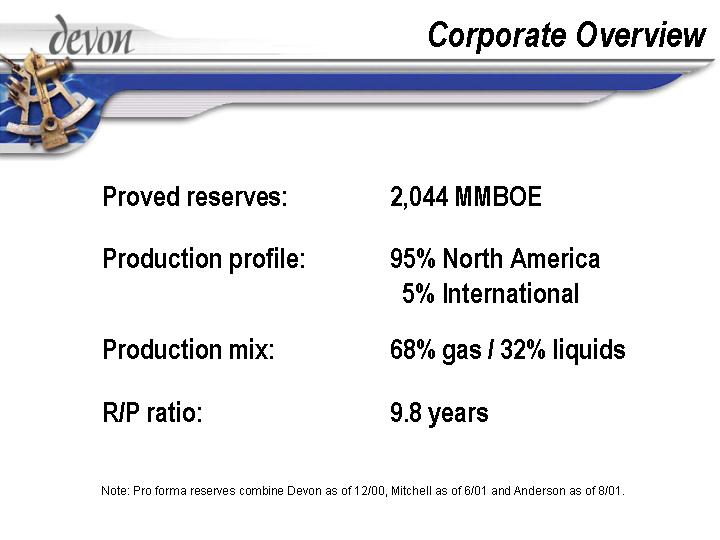 (CORPORATE OVERVIEW CONTINUED)