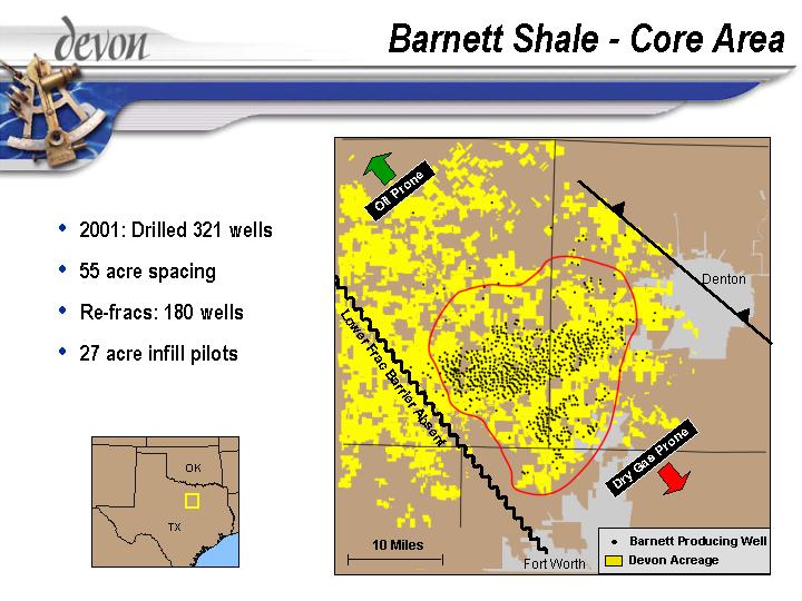 (BARNETT SHALE – CORE AREA)