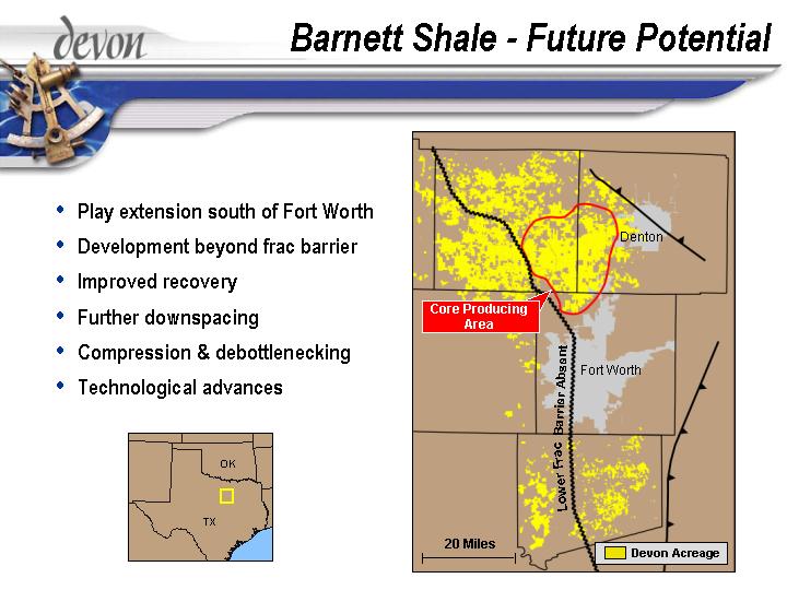 (BARNETT SHALE – FUTURE POTENTIAL)