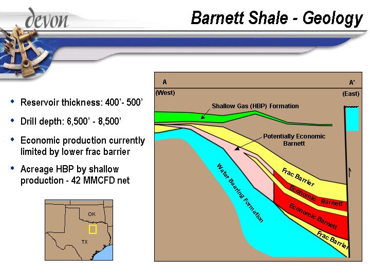 (BARNETT SHALE – GEOLOGY)